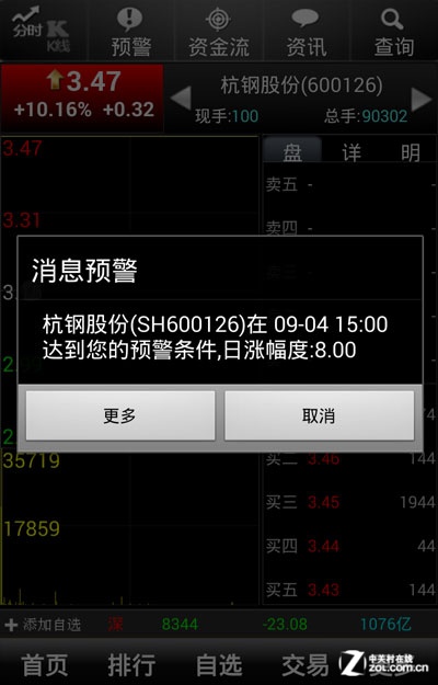 大智慧手机版教你股市预警3