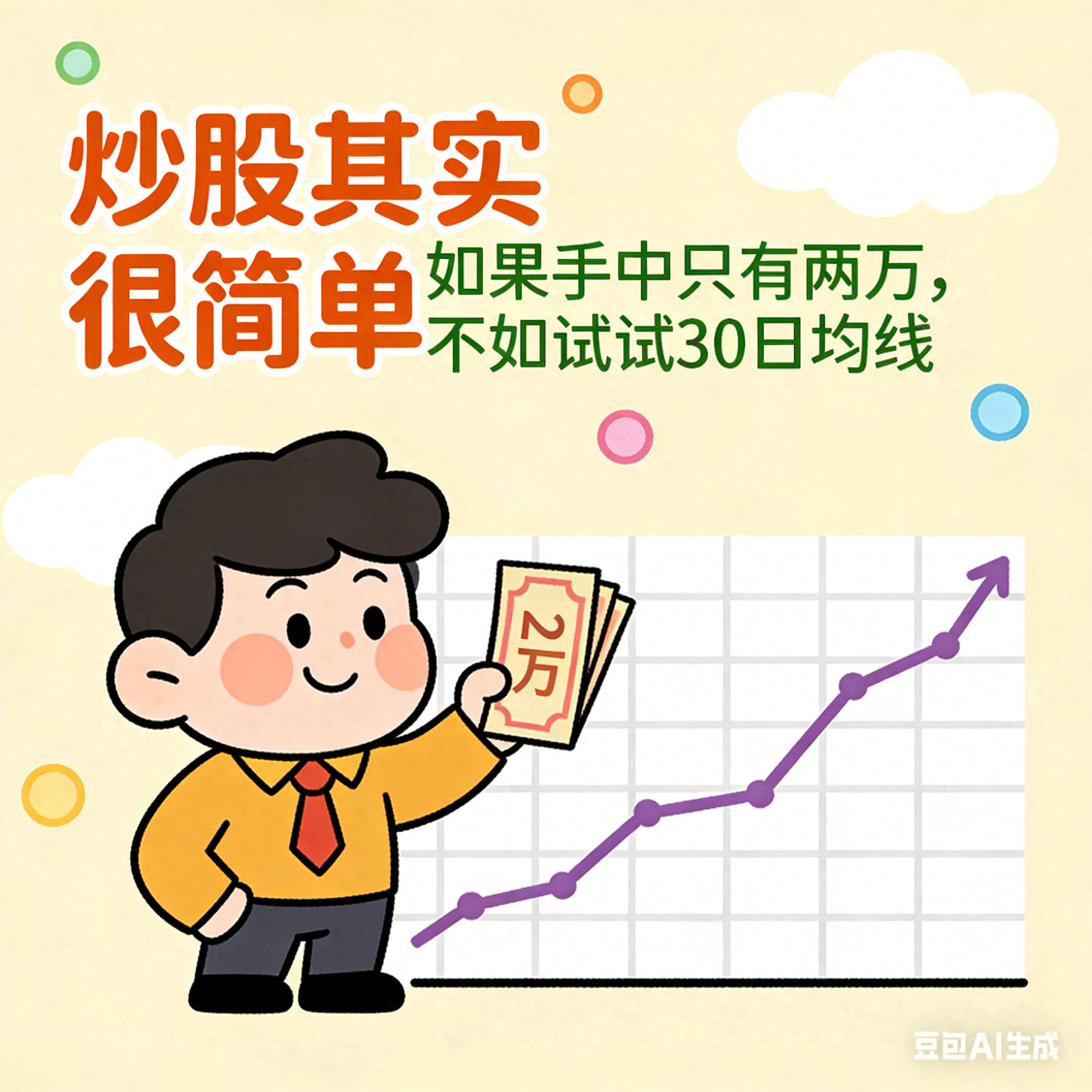 两万本金炒股稳健盈利法，30日均线战法干货分享！哪里学？