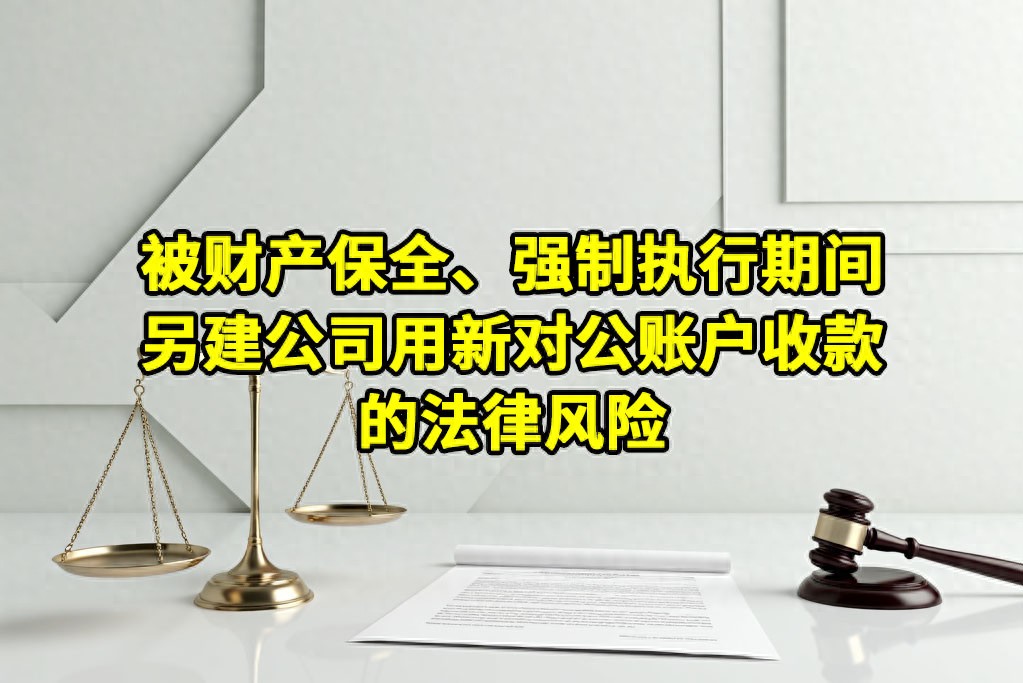公司被强制执行账户冻结，注册新公司收款有啥风险？