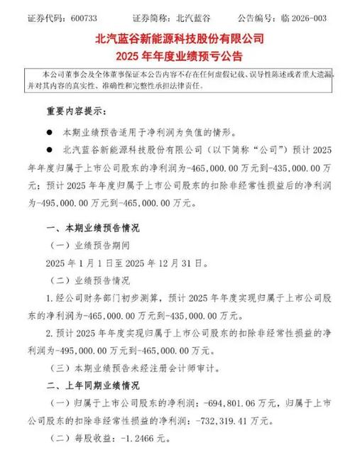 北汽蓝谷销量增长分析_北汽蓝谷2025年净利润预测_北汽股份股票代码