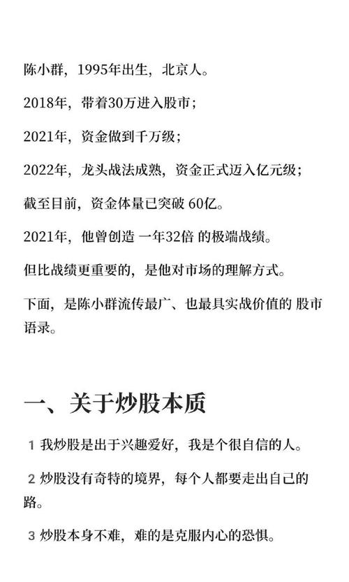 AI式复盘交易系统_95后陈小群_最近炒股高手的成绩