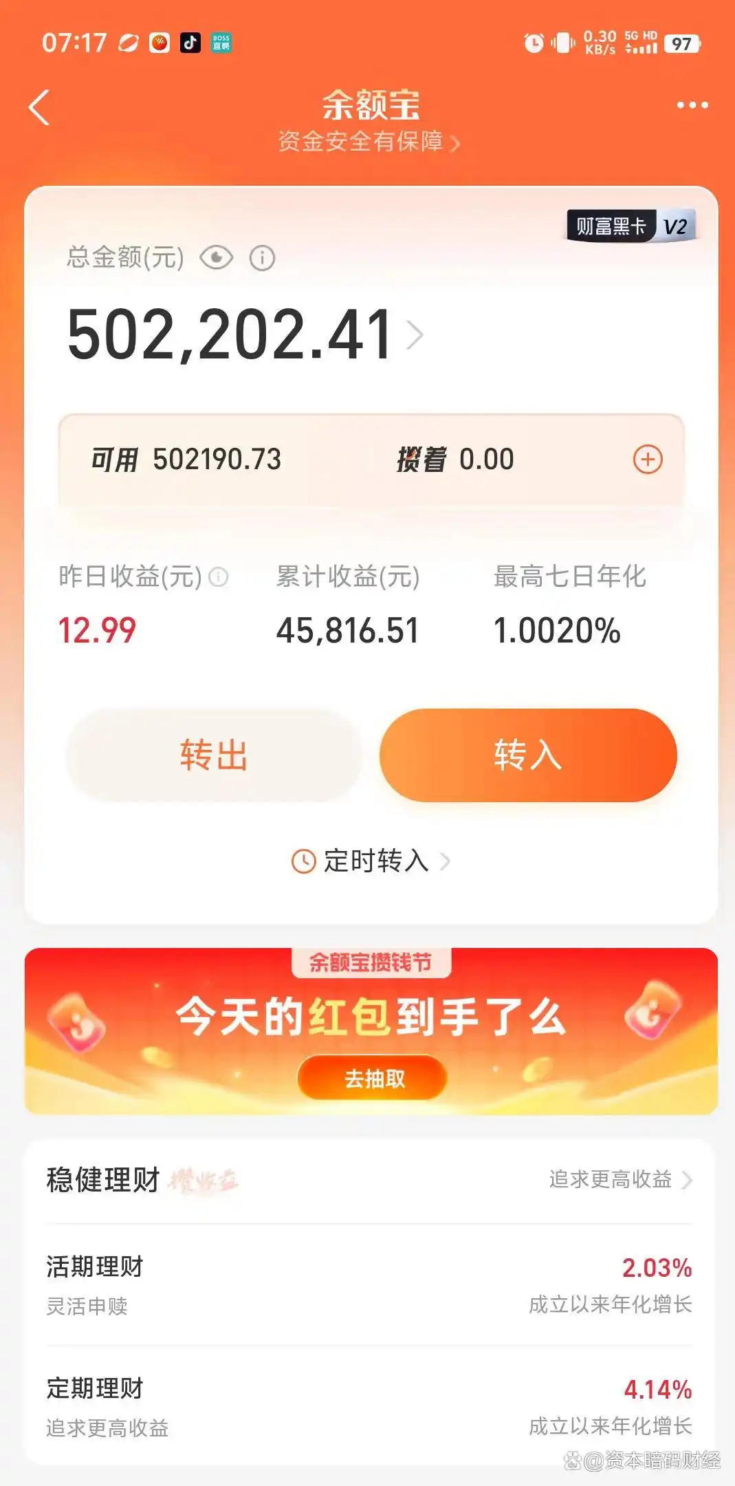 余额宝收益跌破1%！70万一天赚不到20块，你的闲钱还能放哪